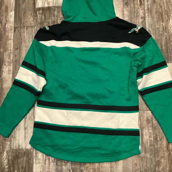 47 Brand Green and Black Hooded Sweatshirt Size Medium - Picture 13 of 16